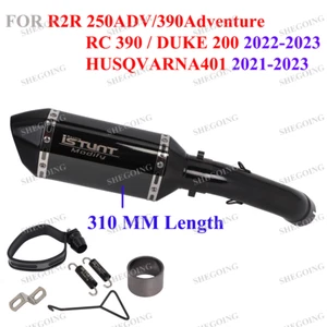 Slip On For ADV250 390/RC390 DUKE 200 21-23 Motorcycle Exhaust 310MM Tail Pipe - Picture 1 of 6