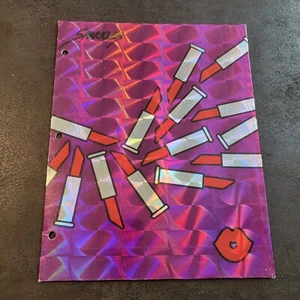 Vintage 90s SPARKLES Prism LIPSTICK School Folder Portfolio for Trapper Keeper - Picture 1 of 12