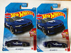 2021 Hot Wheels - Then And Now 5/10 - 2017 Camaro Zl1 - Blue - Lot Of 2!