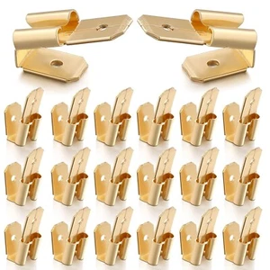 10 or 25 Piggyback Spade Connectors3 Way Adapter Dual Male to Single Female Bras - Picture 1 of 13