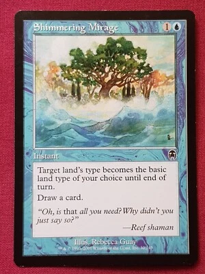 Magic The Gathering APOCALYPSE SHIMMERING MIRAGE blue card MTG - Image 1 of 2