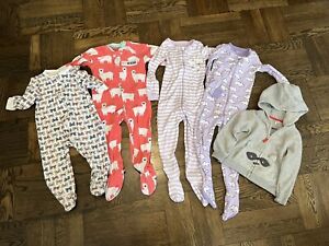 Lot Of 5Pcs. Baby Girl Size 18m - 3T Months Fall/winter Jackets, Pajamas