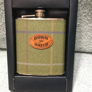 Frasco de acero inoxidable Down The Hatch de 6 OZ NUEVO EN CAJA - Imagen 1 de 3