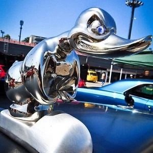 Angry Rubber Duck Hood Ornament Death Proof - Sliver XMAS Gifts 2024 - Bild 1 von 5