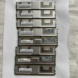 Lot Of 8 Samsung 1GB 2Rx8 PC2 5300F DDR2 Memory Working - Picture 1 of 4