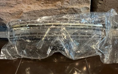 Vintage Safety Glasses Gold Color Frames Side Shields Crews Z87 - Image 1 of 4