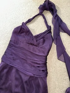 Alvina Valenta Maids New York Purple Bridal Dress Size 12 - Picture 1 of 8