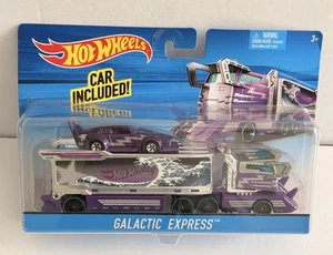 Hot Wheels Galactic Express Transporter DETACHABLE CAB Purple New - Picture 1 of 9