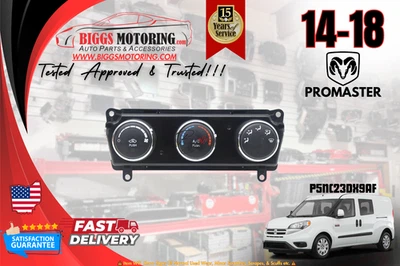 Ram ProMaster 2014-2018 unidad de control de temperatura del calentador de aire acondicionado P5NC23DX9AF Foto 1 de 4