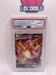2022 Pokemon SWSH 261 Charizard Vmax PSA 10 Gem Mint Ultra Premium Collection - Picture 1 of 2