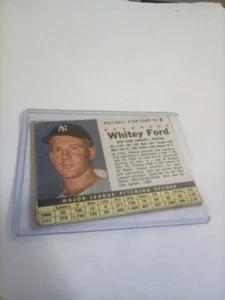 1961 Post Cereal Baseball Card #6 HOF Whitey Ford  New York Yankees - Picture 1 of 1