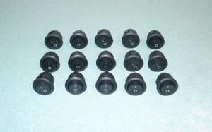 15 INTERRUPTORES BASCULANTES REDONDOS ENCENDIDO/APAGADO SPST 6A/250V 10A/125V - ENVÍO GRATUITO - Imagen 1 de 12