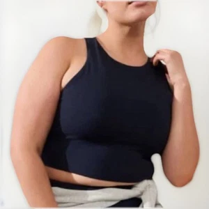 Athleta D-DD Conscious Crop Sports Bra Sz 1X Blue NEW - Picture 1 of 8