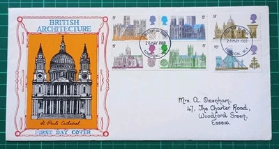 1969 Cathedrals Historic Relics FDC London W1 - Image 1 of 2