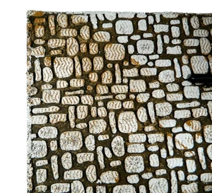 Pannello Sughero 33x50 Cm Modello Pavimento Mosaico Dipinto Presepe - Foto 1 di 2