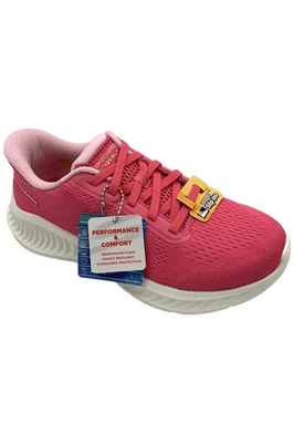 Zapatillas sin cordones para mujer Skechers GO Walk Now veganas lavables rosa intenso Foto 1 de 3