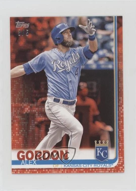 2019 Topps Mini Red /5 Alex Gordon #319 - Image 1 of 2