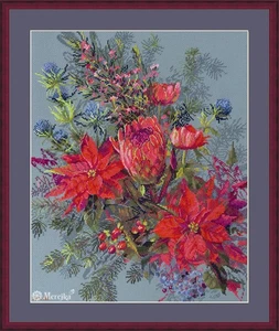 Arreglo de Navidad K-272 Kit Punto de Cruz Contado - Imagen 1 de 9