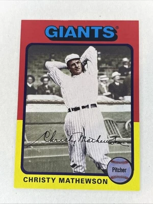 2019 Topps Archives #165 Christy Mathewson New York Giants #/175 Sp purple Var - Image 1 of 3