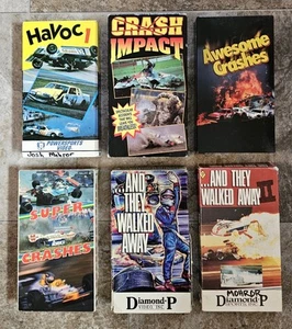 And They Walked Away Crash Impact Havoc 1 Racing VHS Lot - Picture 1 of 4
