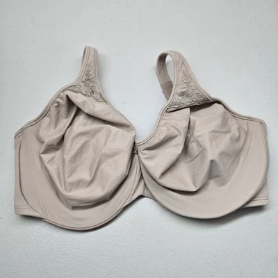 Bali Women Bra 38DDD Beige Minimizer Underwire Lace Unlined Adjustable Straps - Image 1 of 4