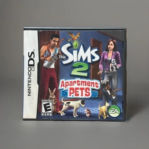 The Sims 2 Apartment Pets Nintendo DS Complete In Box CIB Manual TESTED WORKING - Picture 1 of 8
