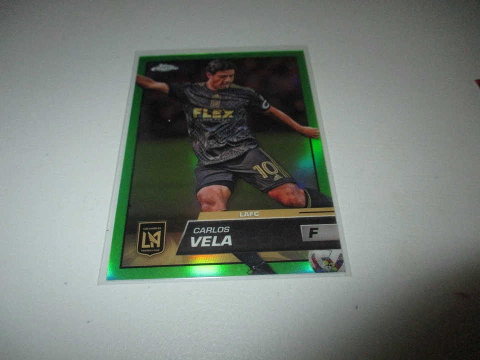 Carlos Vela 2023 Topps Chrome Lime Green Refractor #69 2/99 - Image 1 of 1