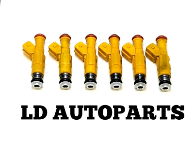 6 Genuine Bosch 20 LB 4 Hole Upgrade 1987-1998 Jeep Cherokee Wrangler 4.0L I6 - Image 1 of 4