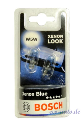 2 x BOSCH Xenon Blue W5W 12V für SSANGYONG ACTYON I II KORANDO KYRON MUSSO - Bild 1 von 4