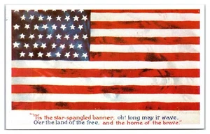 Tis Star-Spangled Banner Postcard - Picture 1 of 2