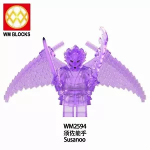 2 inch Custom Naruto Shippuden Sasuke Susanoo Minifigure with Base New/Mint - Picture 1 of 2