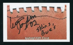 Curtis Jordan NFL Washington Redskins Super Bowl Champ signiert 3x5 Karte G1292 - Bild 1 von 1