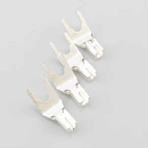 4 piezas Cable de altavoz de alta gama chapado en plata enchufe hágalo usted mismo Hifi cable conector Y - Imagen 1 de 9