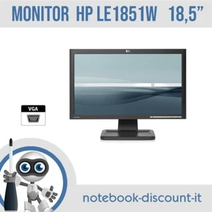 HP MONITOR LE1851W 18.5" DISPLAY VGA GRADO A- - Afbeelding 1 van 4