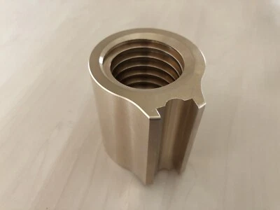 EIGENE HERSTEUNG IN DEUTSCHLAND Tuerca de seguridad tuerca de retención plataforma elevadora Ravaglioli KPS rosca derecha TR40x6 L = 60