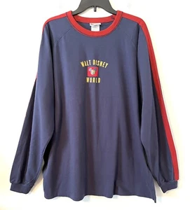 Walt Disney World Navy Blue T Shirt Long Sleeve Men Sz XL NWT New - Picture 1 of 6