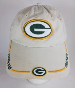 Sombrero beige amarillo y verde de los Green Bay Packers marca NFL. - Imagen 1 de 8