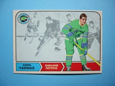 1968/69 O-PEE-CHEE HOCKEY CARD #81 CAROL VADNAIS ROOKIE RC EXNM NM TR SHARP+ OPC - Image 1 of 2