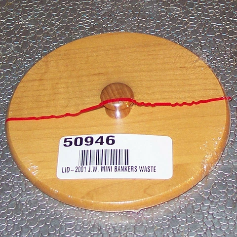Longaberger CC Miniature BANKER'S WASTE WOODCRAFTS LID Mini ~USA~ Ships FREE! Cover
