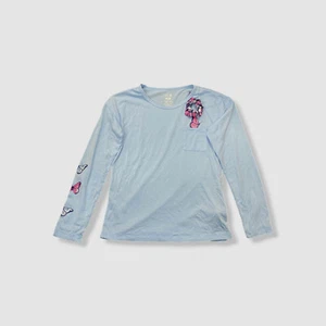 Max & Olivia Kid's Girl's Blue Pajama Top & Scrunchie Set Sleepwear Size XL - Picture 1 of 2