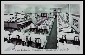 ca1920s Postcard View VIENNA RESTAURANT, Atlantic City, NJ - Picture 1 of 2