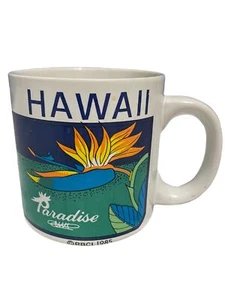 Vintage 1985 Hilo Hattie Hawaii Bird of Paradise Ceramic Coffee Cup Mug RBCI - Picture 1 of 11