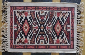 Canvas Stencil Placemat 172B-HIMAT Southwest Southwestern Design Western Set 4 - Picture 1 of 3