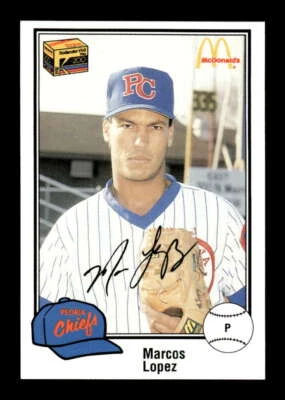 1989 Peoria Chiefs 4 Marcos Lopez BXCP08 - Image 1 of 2