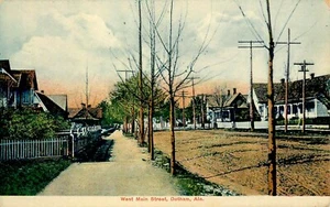 STREET SCENE, DOTHAN, ALABAMA, VINTAGE POSTCARD (DT 165) - Picture 1 of 2