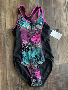 NWT ZeroXposur Dragon Fruit Racer Back Girls Swimsuit Size 7/8 MSRP $54 - Picture 1 of 2