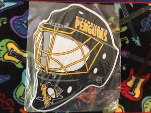 Pittsburgh Penguins NHL Die Cut Goalie Mask Pennant NEW /w Tags Polybagged  - Picture 1 of 3