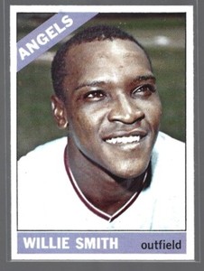 Willie Smith California Angels 1966 Topps Baseball Card #438 (SET BREAK) (C)