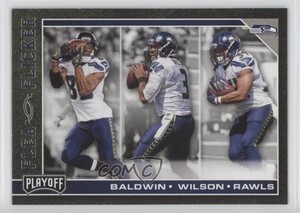 2017 Panini Playoff Flea Flicker Doug Baldwin Russell Wilson Thomas Rawls #17