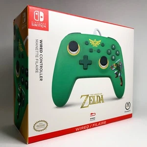 PowerA Nintendo Switch Wired Controller (Hyrule Defender green) (NEW, SEALED) - Picture 1 of 12